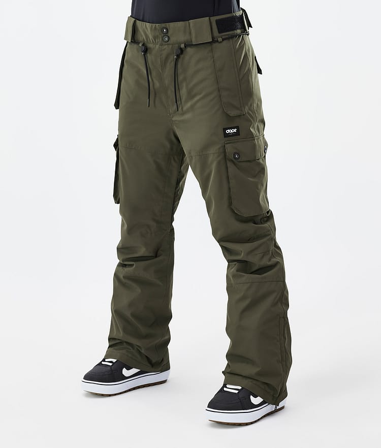 Dope Iconic W Snowboardbukse Dame Olive Green, Bilde 1 av 7