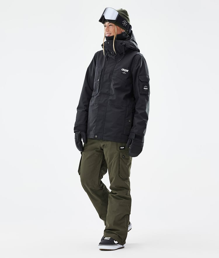 Dope Iconic W Snowboardbukse Dame Olive Green Renewed, Bilde 2 av 7