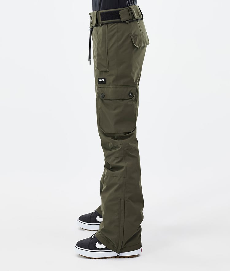 Dope Iconic W Snowboardbukse Dame Olive Green Renewed, Bilde 3 av 7