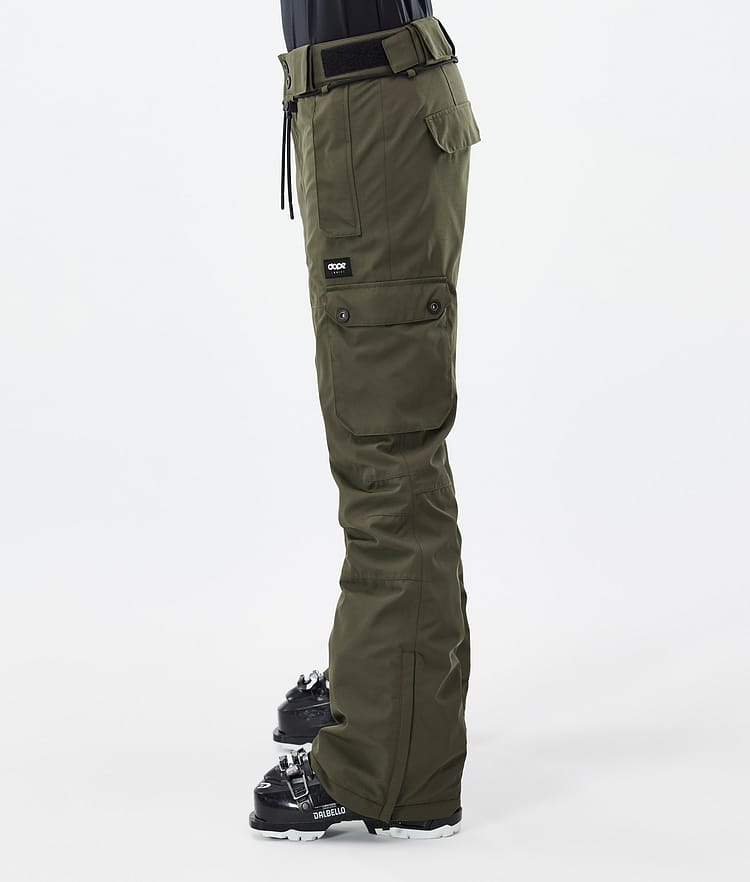 Dope Iconic W Skibukse Dame Olive Green, Bilde 3 av 7