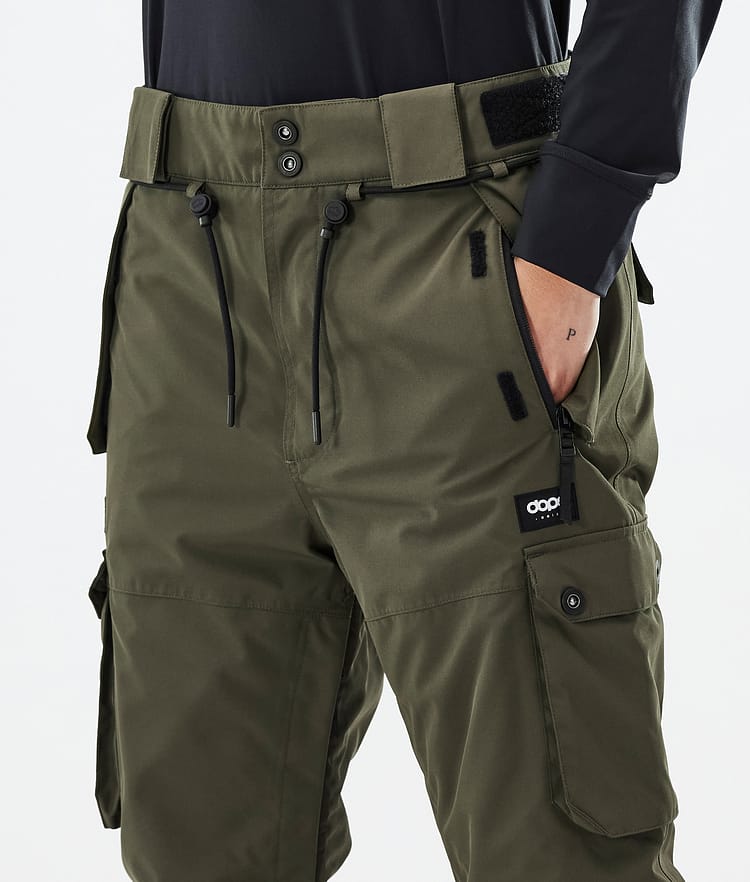 Dope Iconic W Snowboardbukse Dame Olive Green Renewed, Bilde 5 av 7