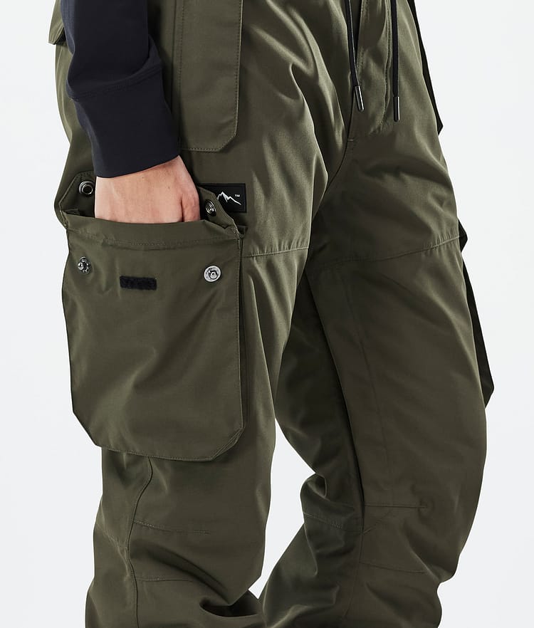 Dope Iconic W Skibukse Dame Olive Green, Bilde 6 av 7