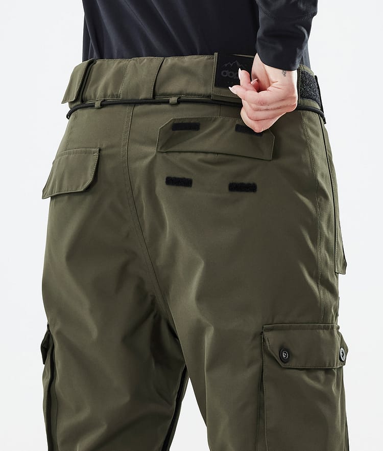Dope Iconic W Snowboardbukse Dame Olive Green Renewed, Bilde 7 av 7