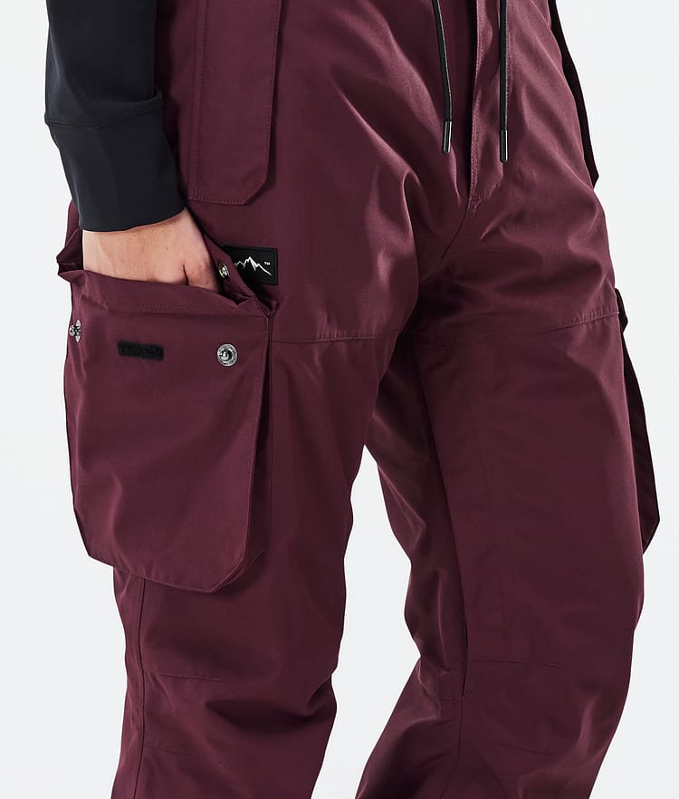 Dope Iconic W Snowboardbukse Dame Don Burgundy Renewed, Bilde 6 av 7