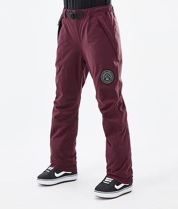 Dope Blizzard W 22 Snowboardbukse Dame Burgundy Renewed