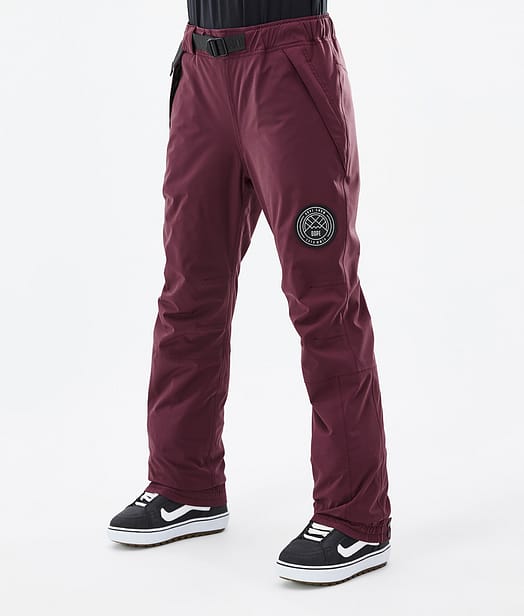 Dope Blizzard W 22 Snowboardbukse Dame Burgundy