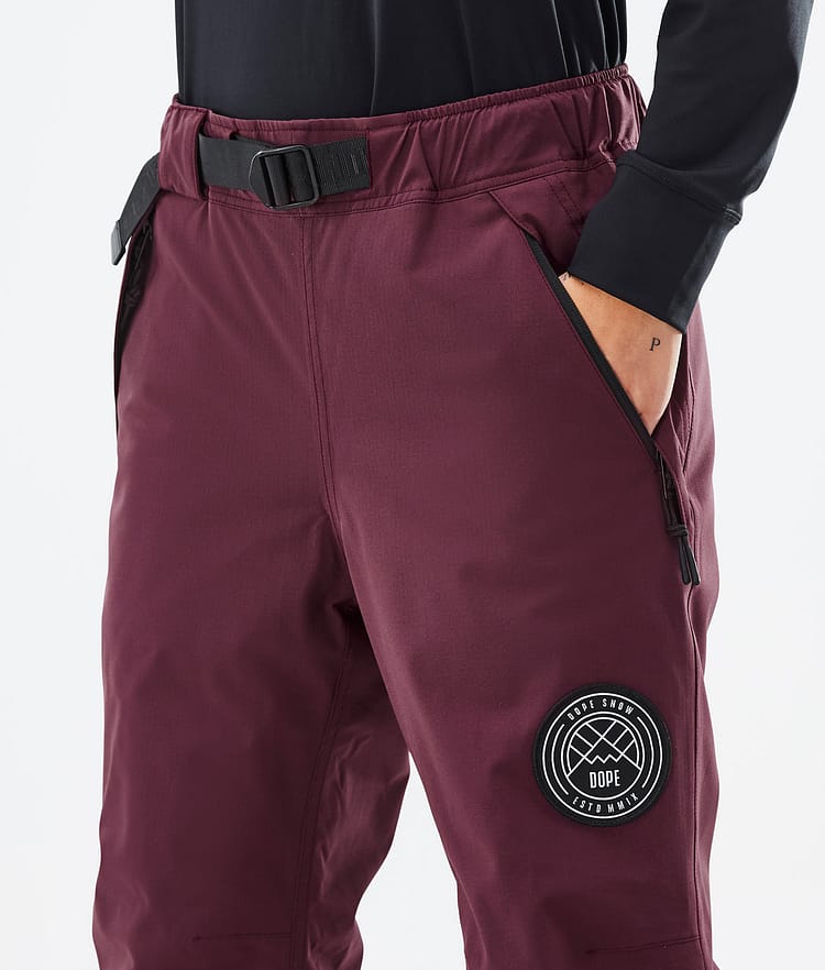 Dope Blizzard W 22 Snowboardbukse Dame Burgundy Renewed, Bilde 4 av 4
