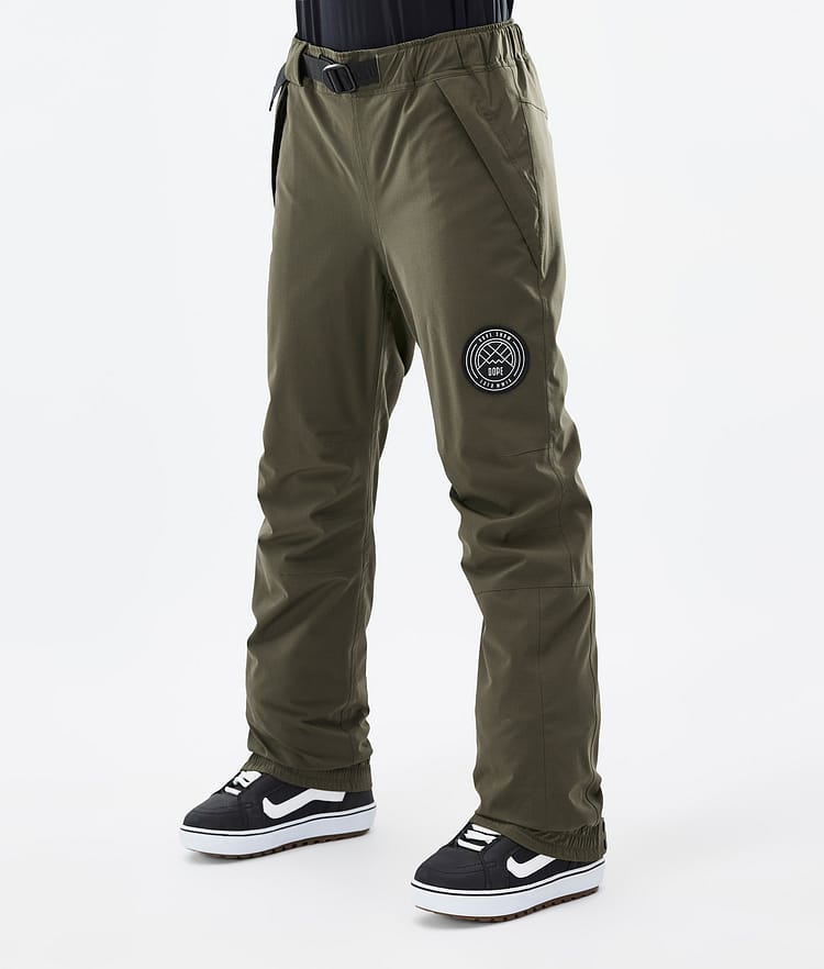 Dope Blizzard W 22 Snowboardbukse Dame Olive Green, Bilde 1 av 4
