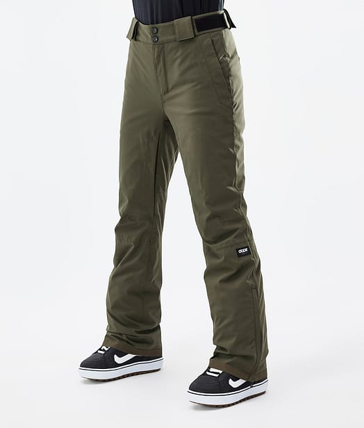 Dope Con W 22 Snowboardbukse Dame Olive Green