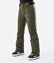 Dope Con W 22 Snowboardbukse Dame Olive Green