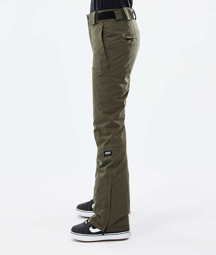 Dope Con W 22 Snowboardbukse Dame Olive Green Renewed, Bilde 2 av 5