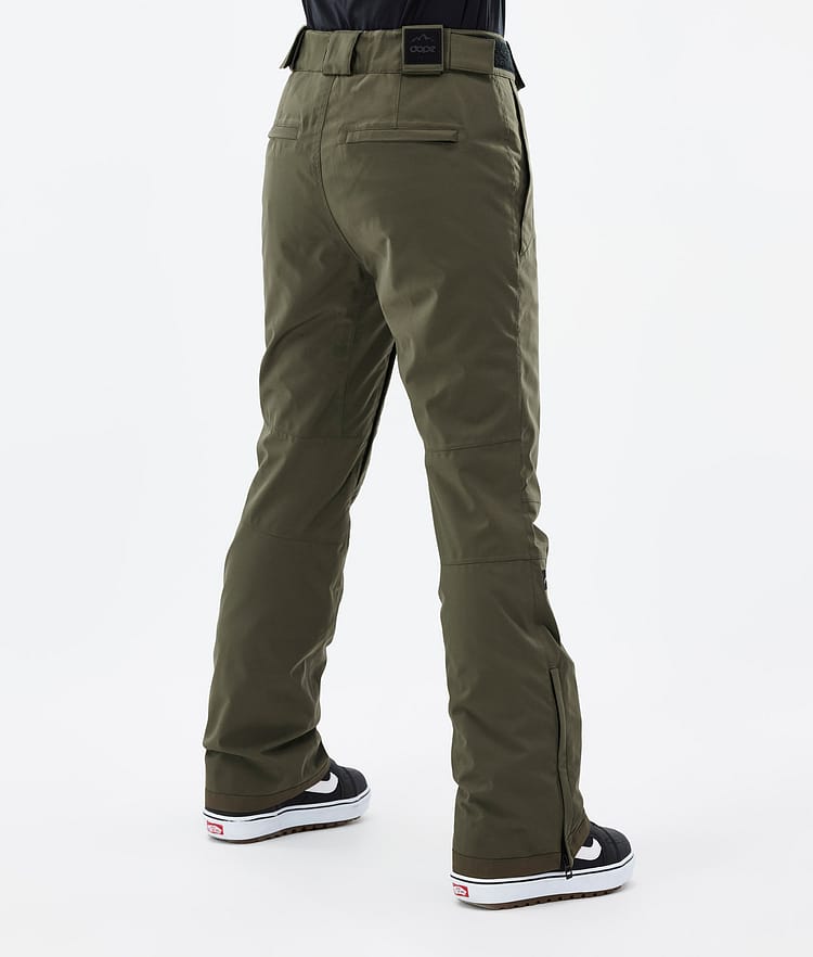 Dope Con W 22 Snowboardbukse Dame Olive Green Renewed, Bilde 3 av 5