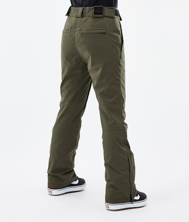 Dope Con W 2022 Snowboardbukse Dame Olive Green Renewed, Bilde 3 av 5