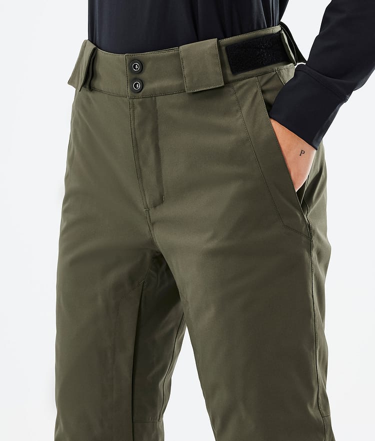 Dope Con W 22 Snowboardbukse Dame Olive Green Renewed, Bilde 4 av 5