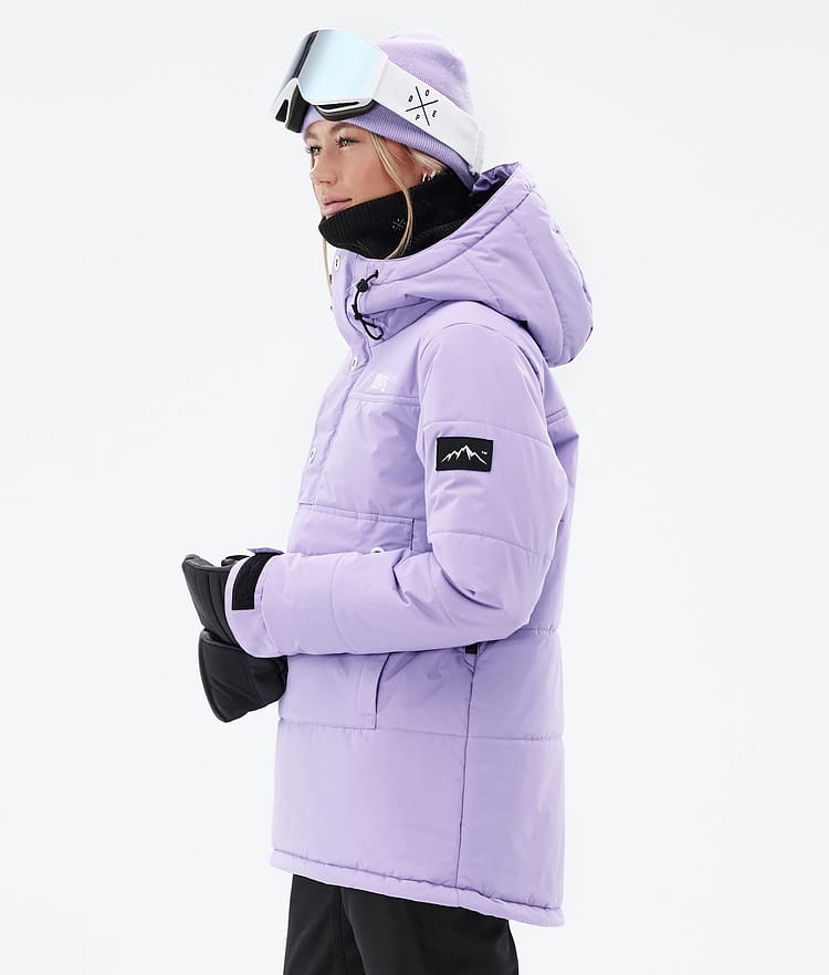 Dope Puffer W Snowboardjakke Dame Faded Violet Renewed, Bilde 6 av 9