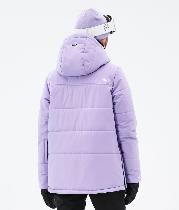 Dope Puffer W Snowboardjakke Dame Faded Violet Renewed, Bilde 7 av 9