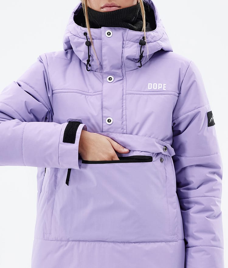 Dope Puffer W Snowboardjakke Dame Faded Violet Renewed, Bilde 9 av 9