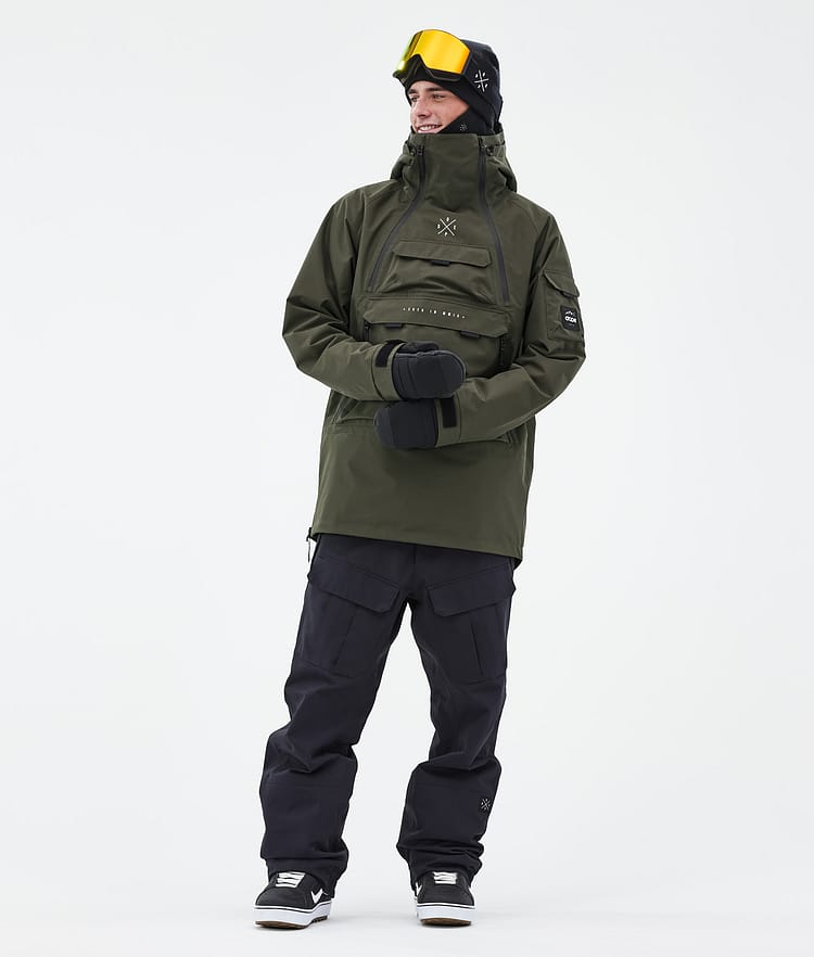 Dope Akin Snowboardjakke Herre Olive Green Renewed, Bilde 2 av 9