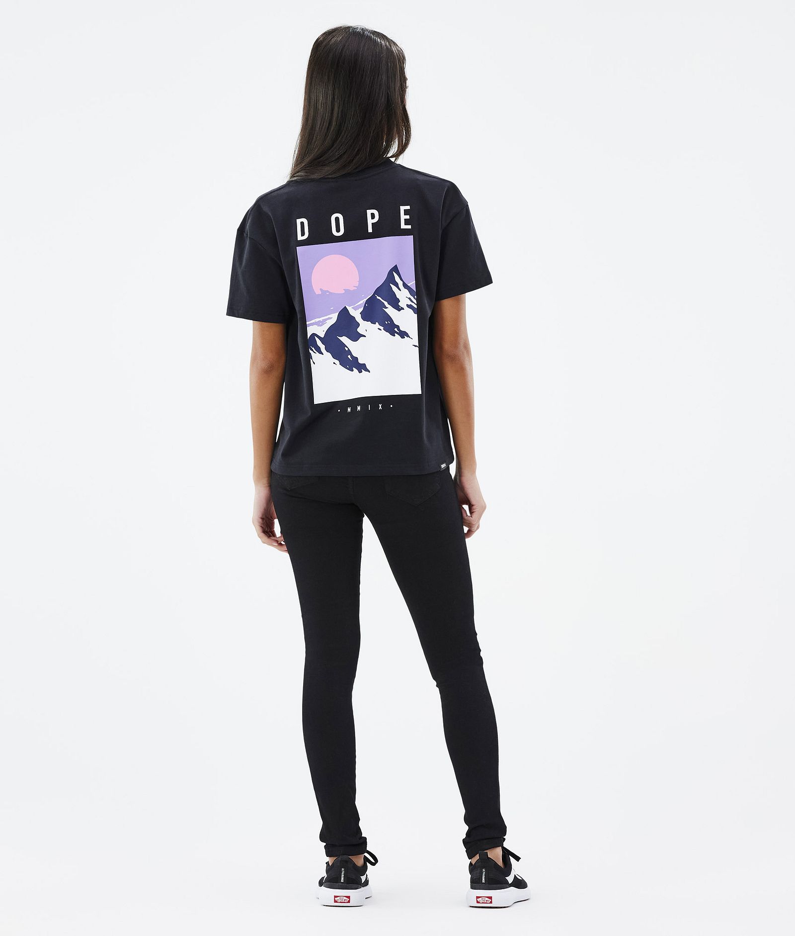 Dope Standard W 2022 T-shirt Dame Peak Black, Bilde 4 av 5