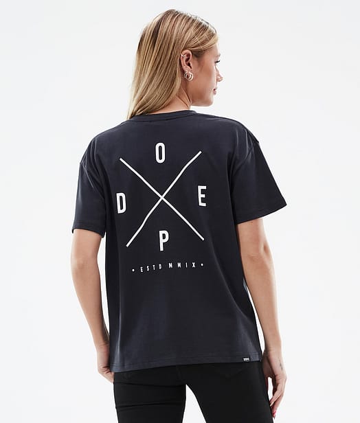 Dope Standard W 22 T-shirt Dame 2X-Up Black
