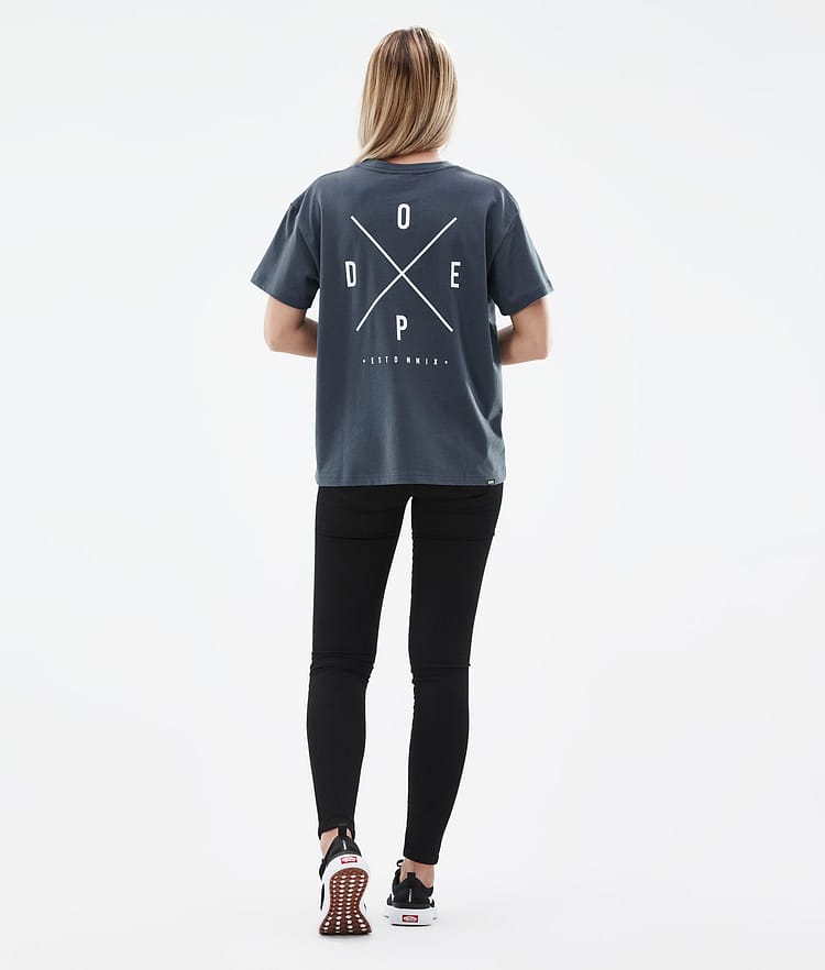 Dope Standard W 22 T-shirt Dame 2X-Up Metal Blue, Bilde 4 av 5