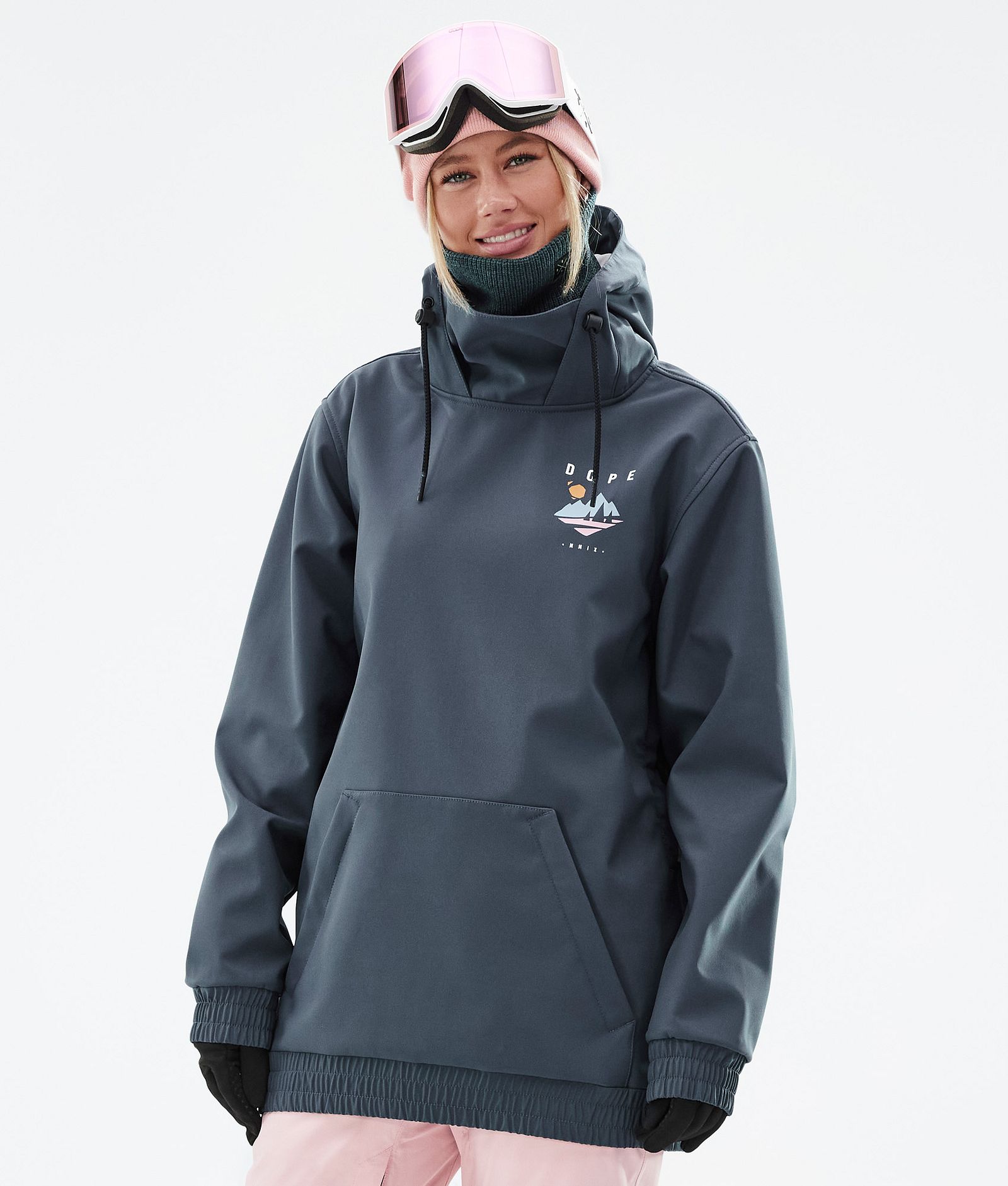 Dope Yeti W 2022 Snowboardjakke Dame Pine Metal Blue