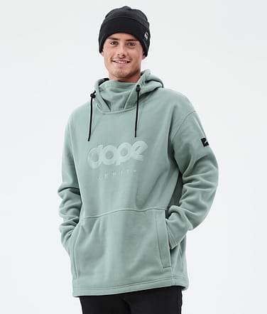 Dope Cozy II Fleecegenser Herre Faded Green Renewed