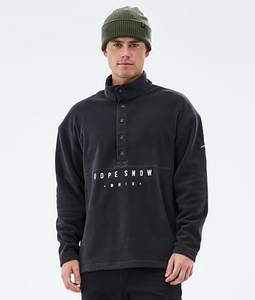 Dope Comfy Fleecegenser Herre Black Renewed