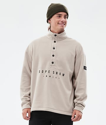 Dope Comfy Fleecegenser Herre Sand/Black Renewed