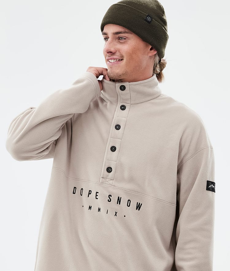 Dope Comfy Fleecegenser Herre Sand/Black Renewed, Bilde 2 av 6