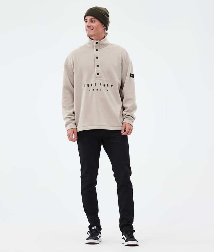 Dope Comfy Fleecegenser Herre Sand/Black Renewed, Bilde 3 av 6