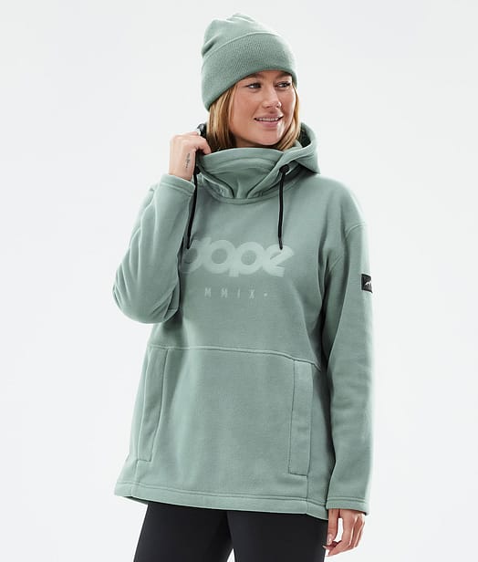 Dope Cozy II W Fleecegenser Dame Faded Green