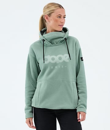 Dope Cozy II W Fleecegenser Faded Green