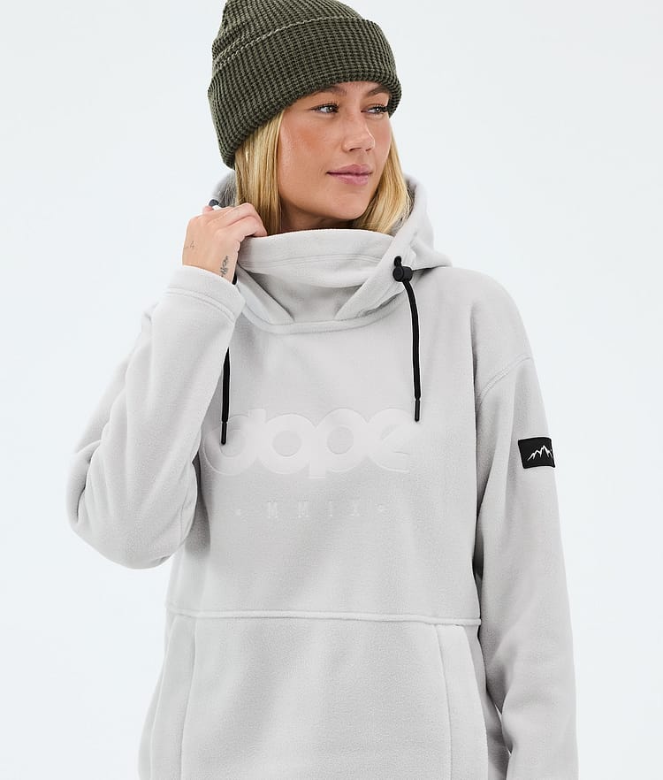 Dope Cozy II W Fleecegenser Dame Light Grey, Image 2 of 7