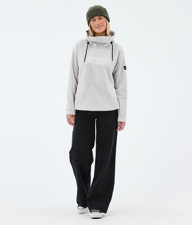 Dope Cozy II W Fleecegenser Dame Light Grey, Image 3 of 7