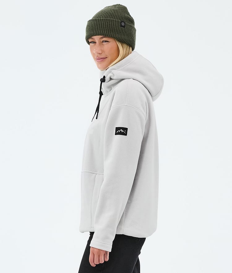 Dope Cozy II W Fleecegenser Dame Light Grey, Image 5 of 7