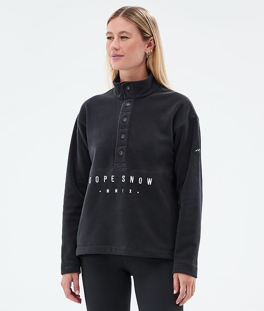 Dope Comfy W Fleecegenser Dame Black