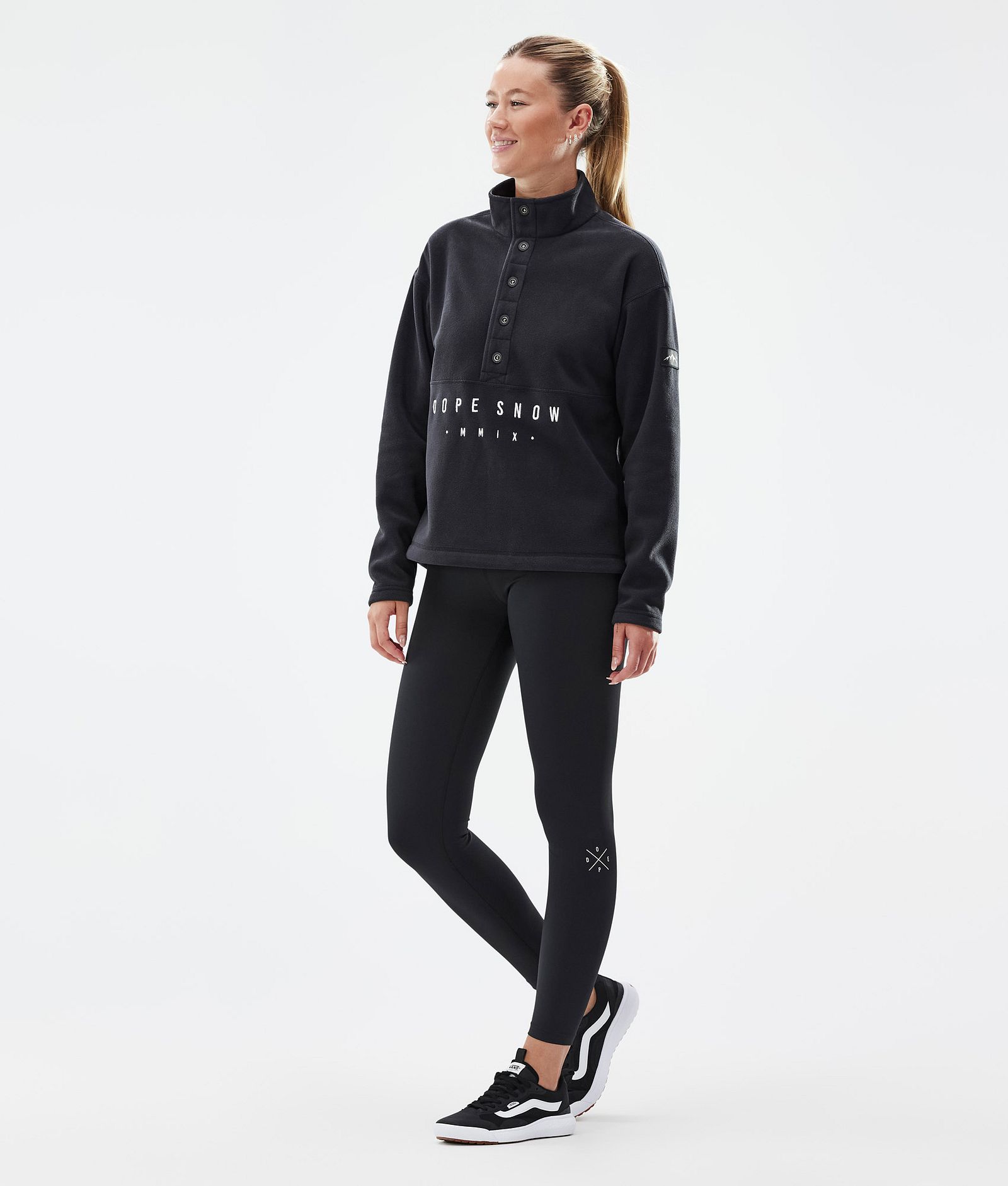 Dope Comfy W Fleecegenser Dame Black Renewed, Bilde 3 av 6