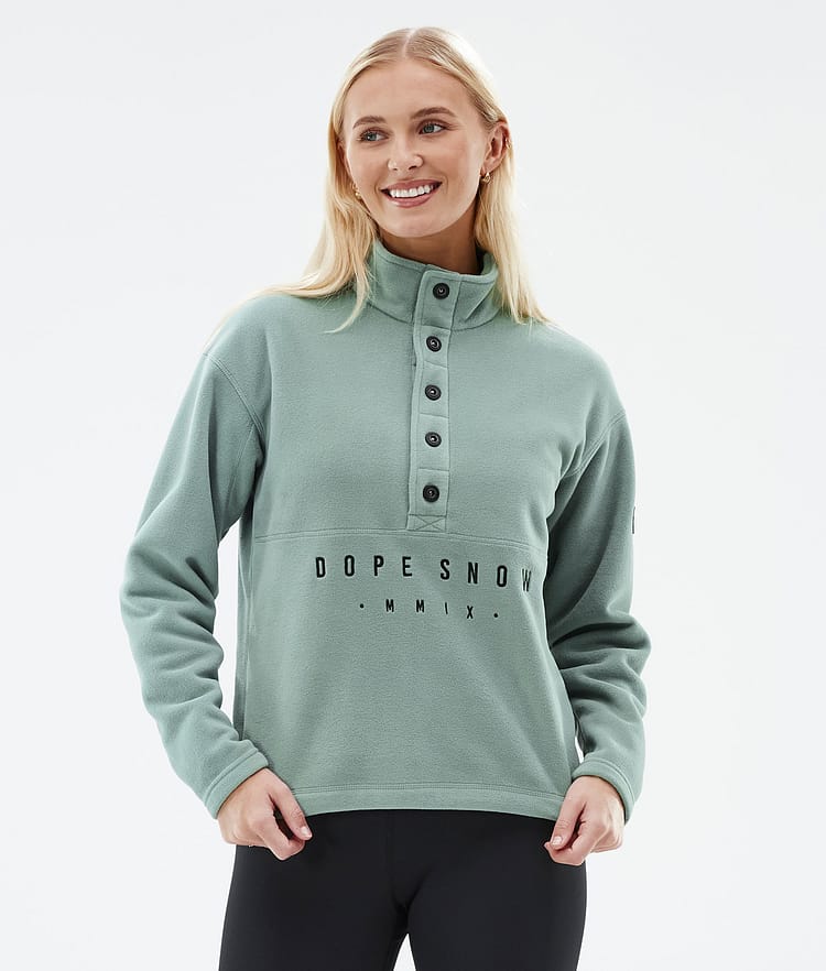 Dope Comfy W Fleecegenser Dame Faded Green Renewed, Bilde 1 av 6