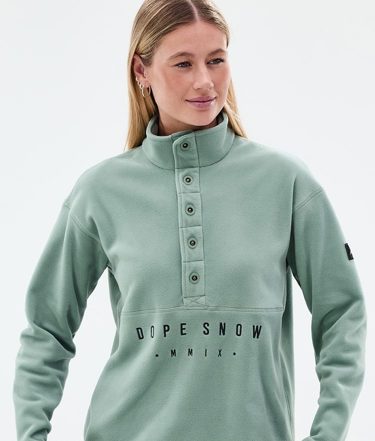 Dope Comfy W Fleecegenser Dame Faded Green, Bilde 2 av 6