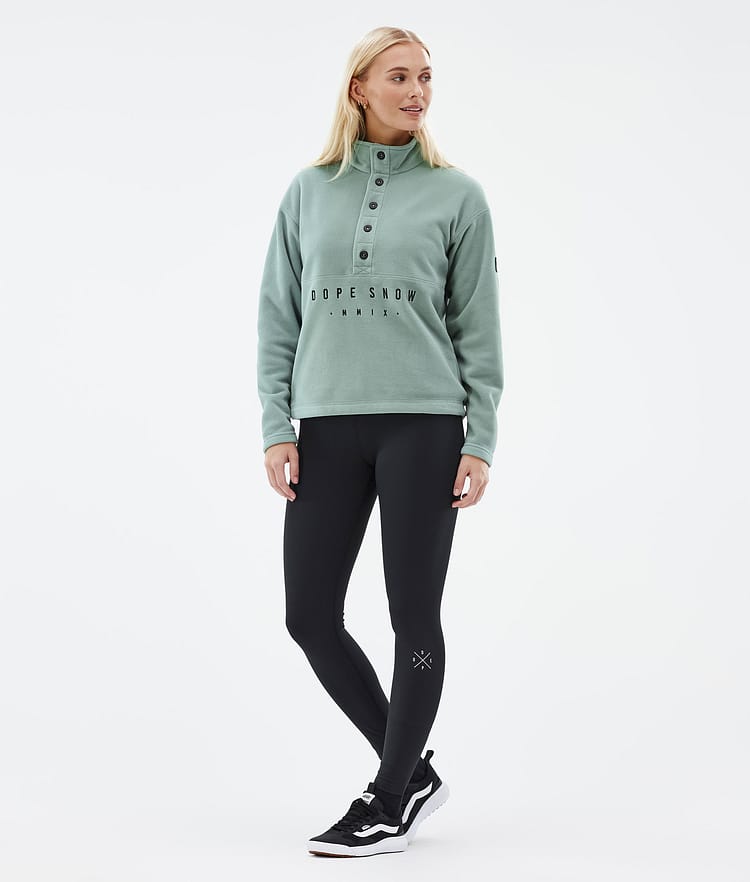 Dope Comfy W Fleecegenser Dame Faded Green Renewed, Bilde 3 av 6