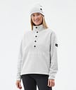 Dope Comfy W Fleecegenser Dame Light Grey/Black