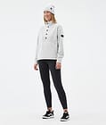 Dope Comfy W Fleecegenser Dame Light Grey/Black, Bilde 3 av 6