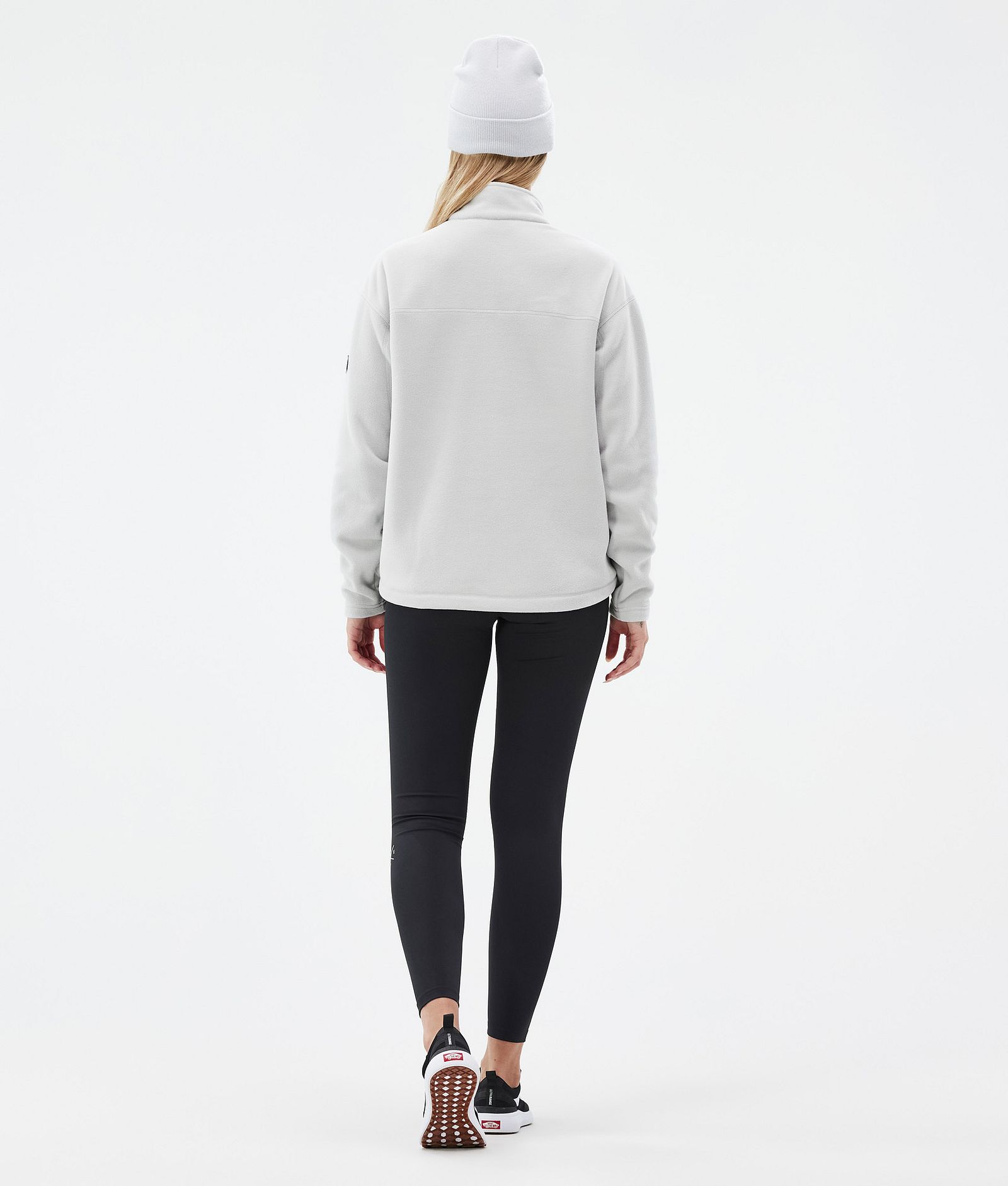 Dope Comfy W Fleecegenser Dame Light Grey/Black, Bilde 4 av 6