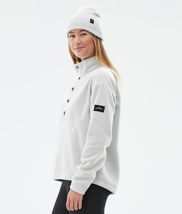 Dope Comfy W Fleecegenser Dame Light Grey/Black, Bilde 5 av 6