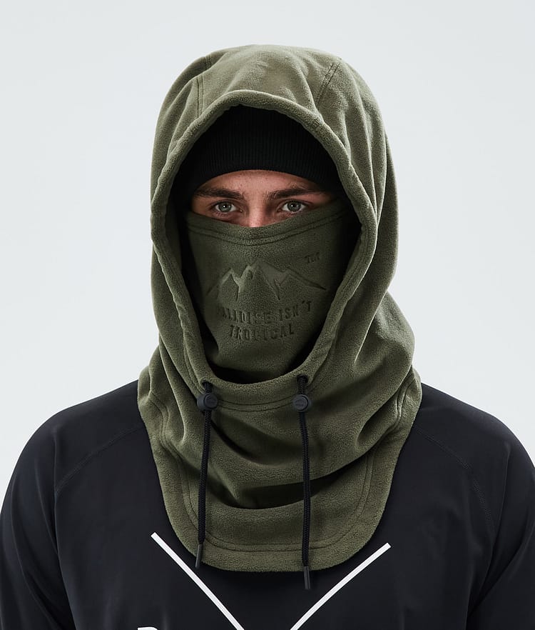 Dope Cozy Hood II Ansiktsmasker Olive Green, Bilde 3 av 4