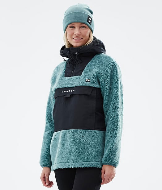 Montec Lima W 22 Fleecegenser Dame Atlantic/Black