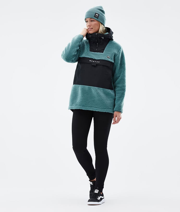 Montec Lima W 22 Fleecegenser Dame Atlantic/Black, Bilde 3 av 10