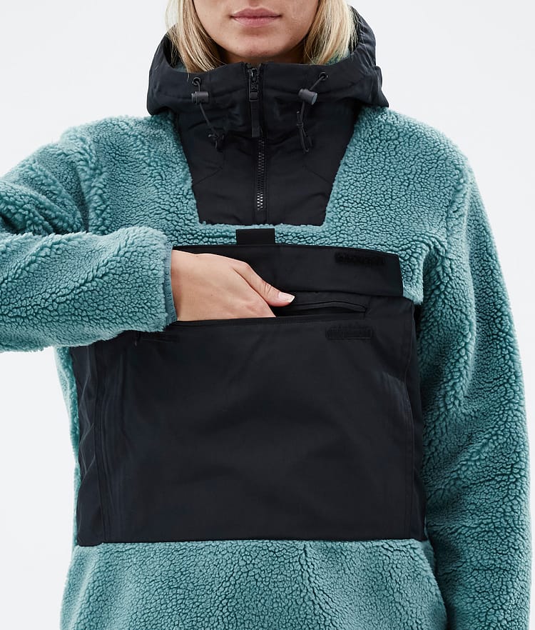 Montec Lima W 22 Fleecegenser Dame Atlantic/Black, Bilde 8 av 10