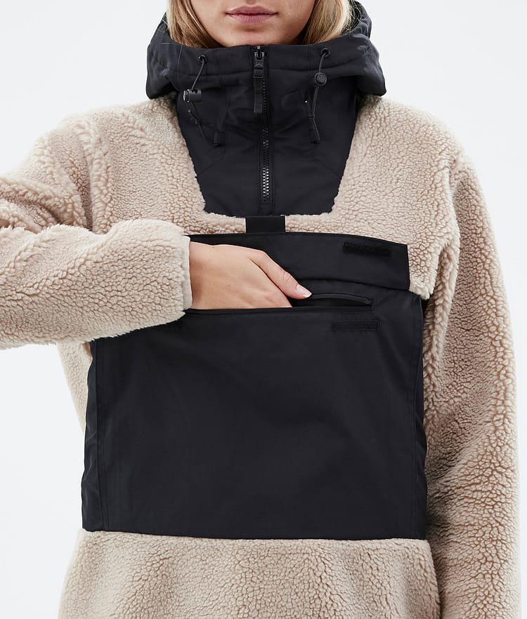 Montec Lima W 22 Fleecegenser Dame Sand/Black, Bilde 8 av 10